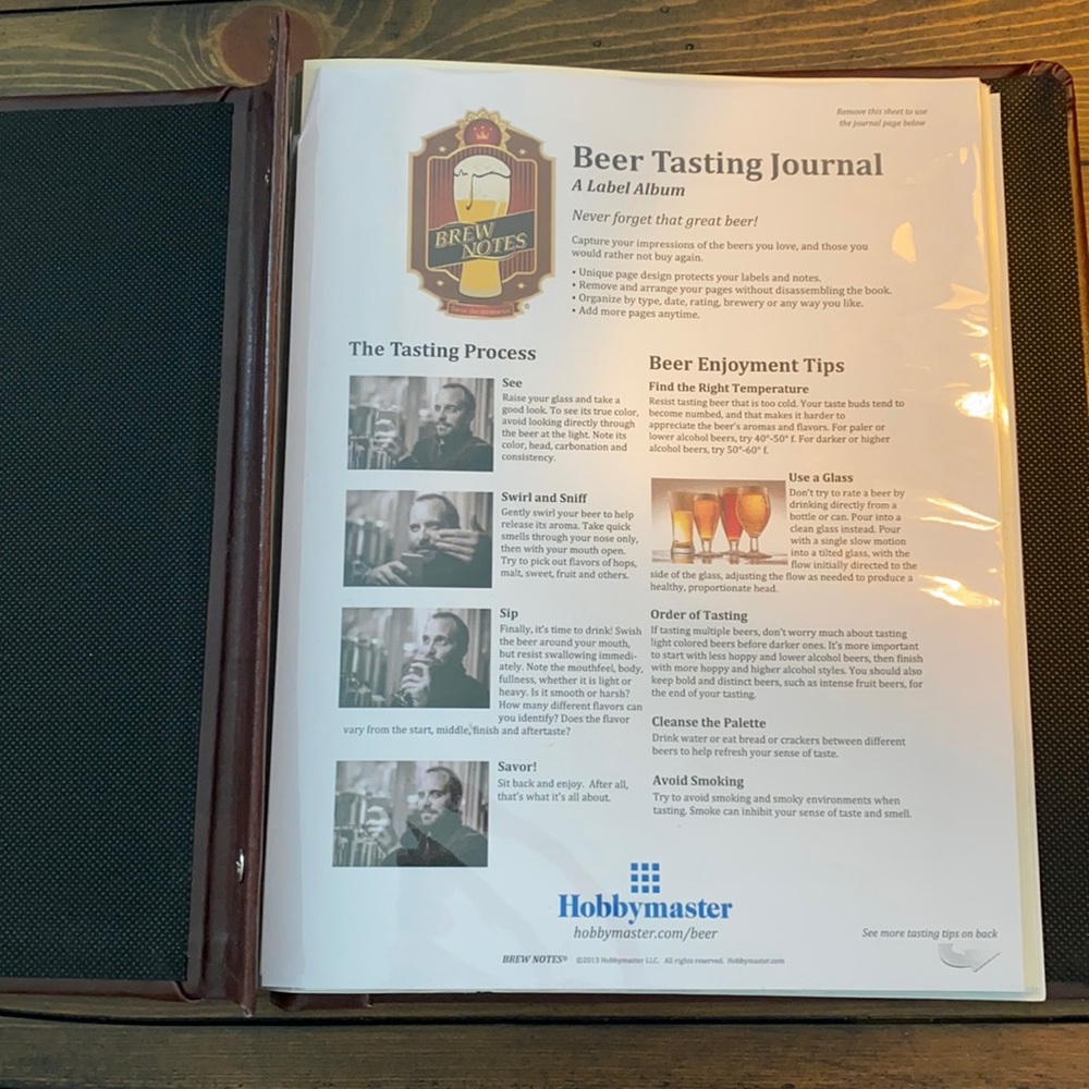 Brew Notes Beer Tasting Journal